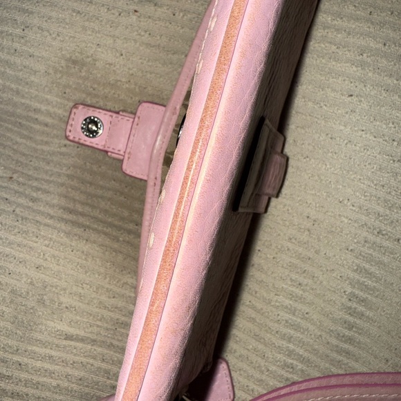 Coach Handbags - Coach Pink Clutch Wristlet